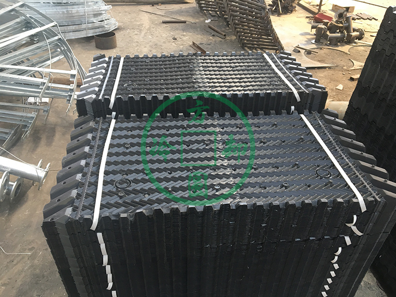 方形横流点波填料